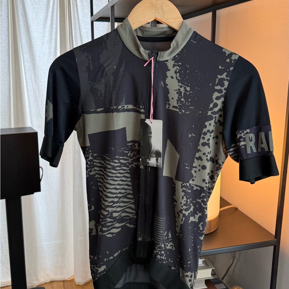 NWT Rapha Cross Jersey Small Black and Olive